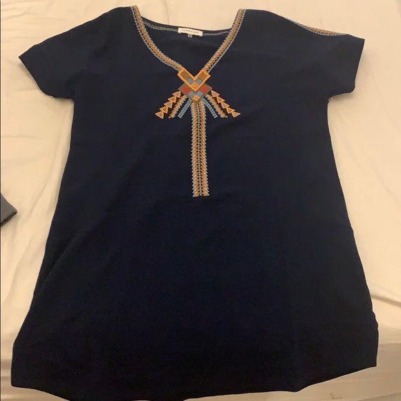 Sugar + lips navy blue tunic - Picture 1 of 2